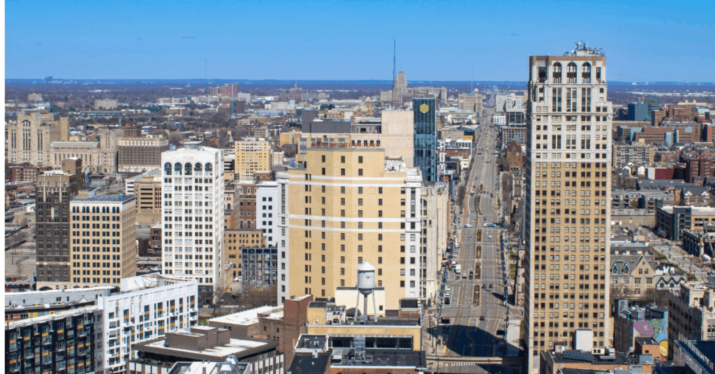 High speed internet business solutions in Detroit office building