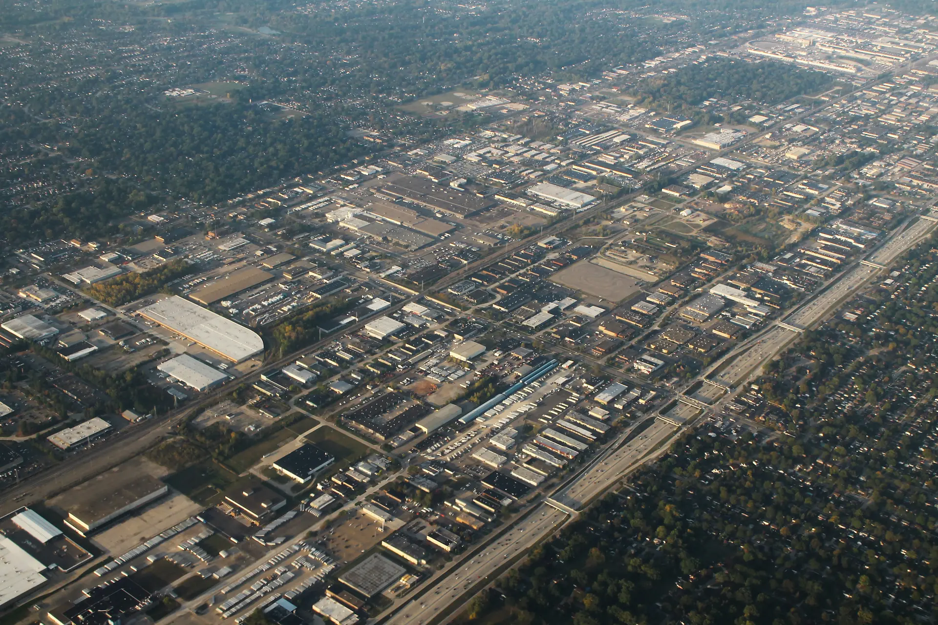 I 96 Aerial in Livonia Michigan