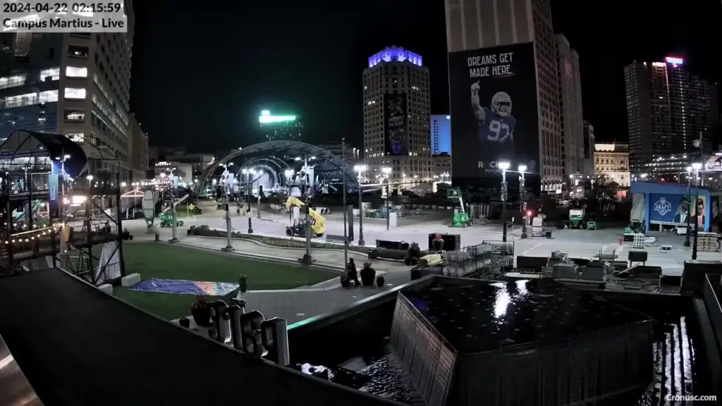 Campus Martius time-lapse from a Cronus camera
