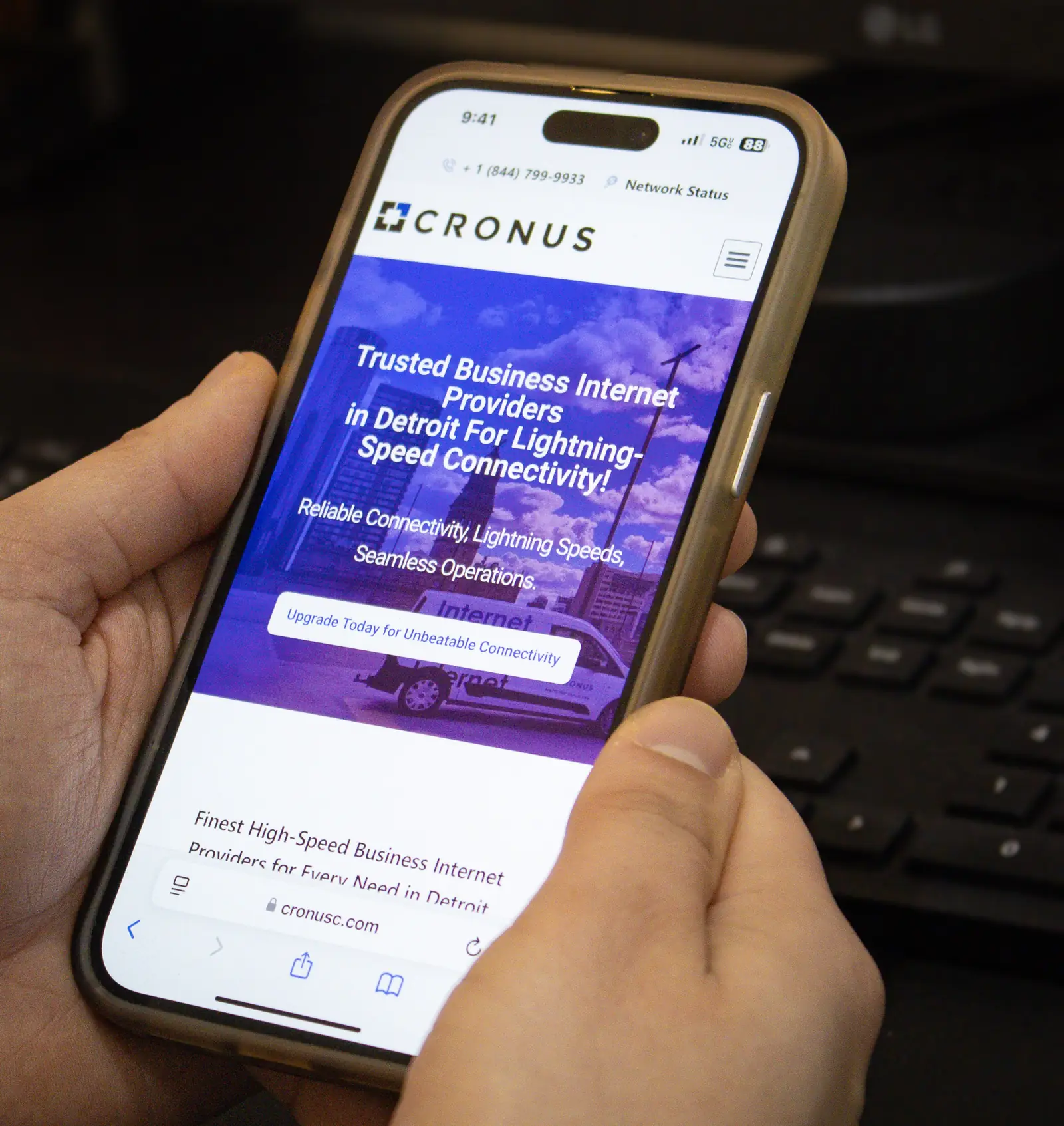 Guest connecting to Wi-Fi on a smartphone