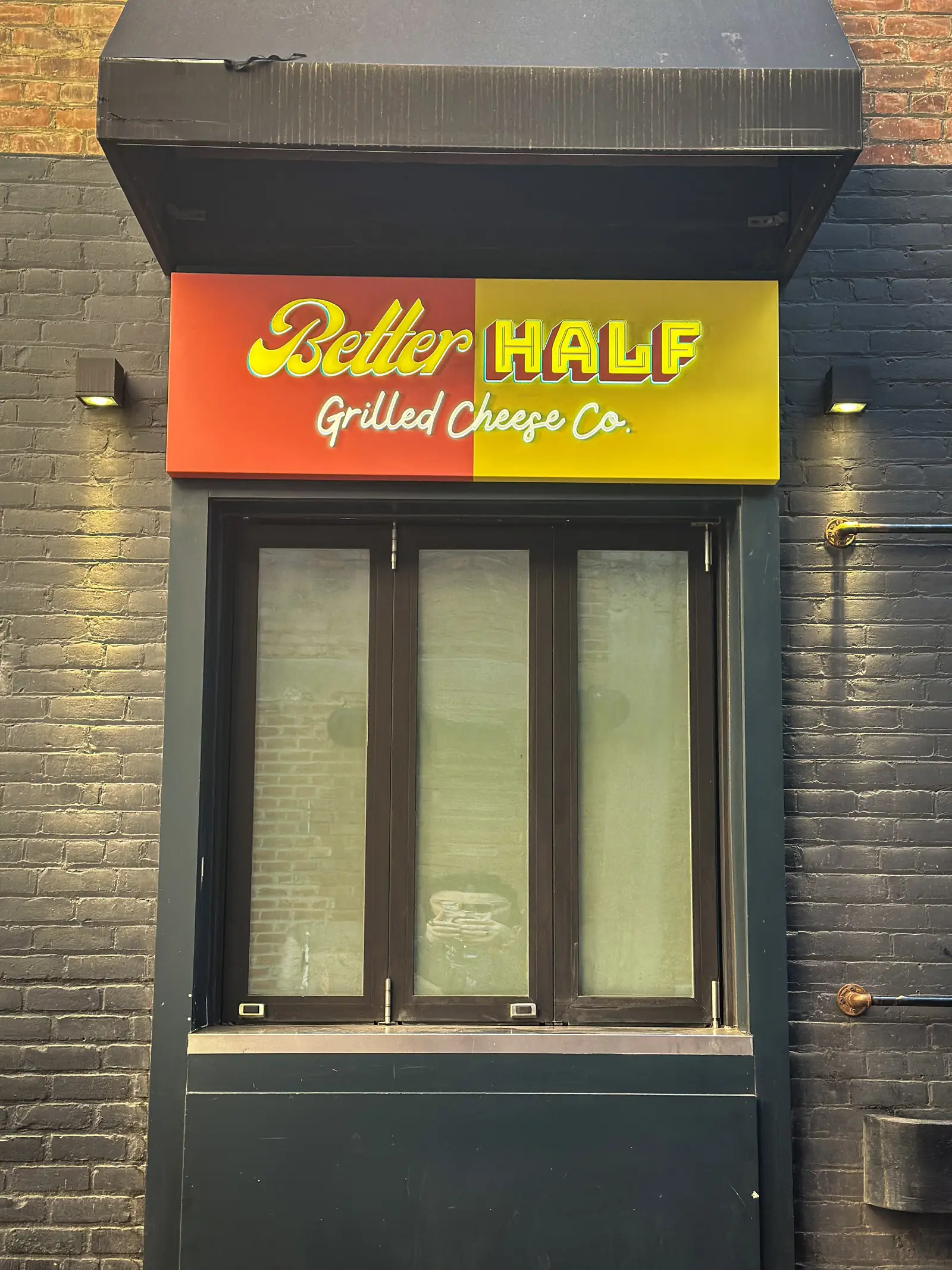 Restaurant storefront in downtown Detroit